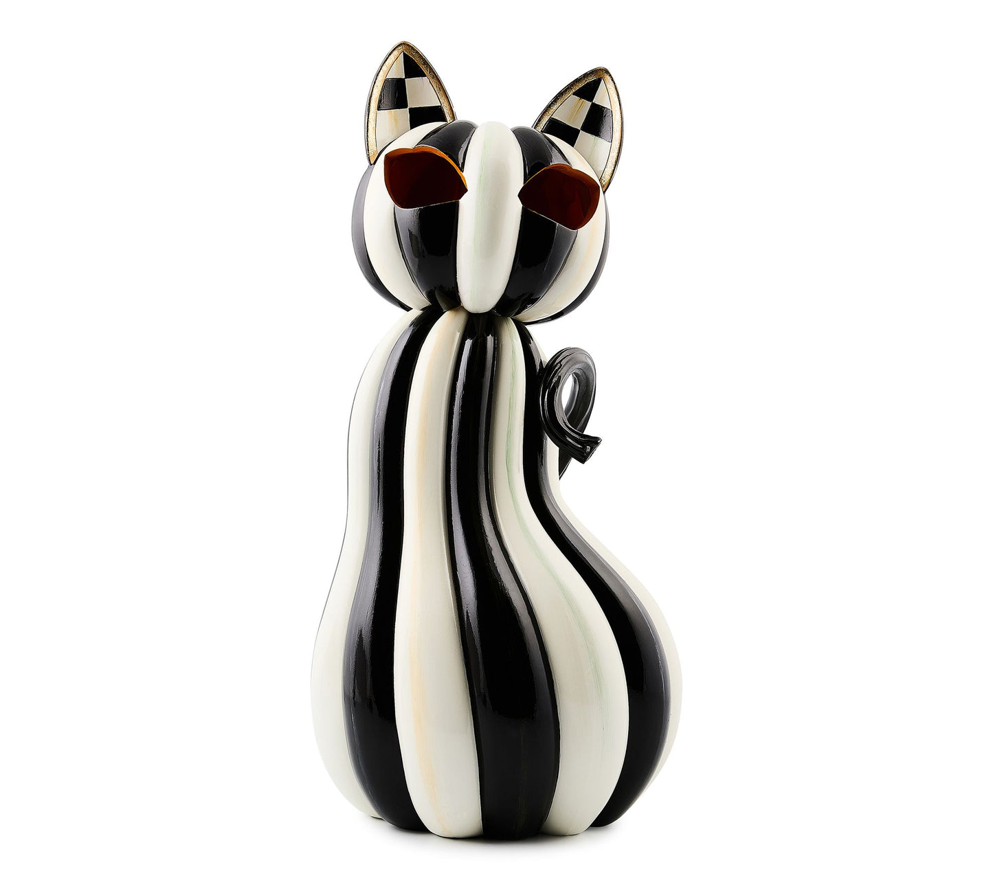MacKenzie- Childs Striped Halloween Cat
