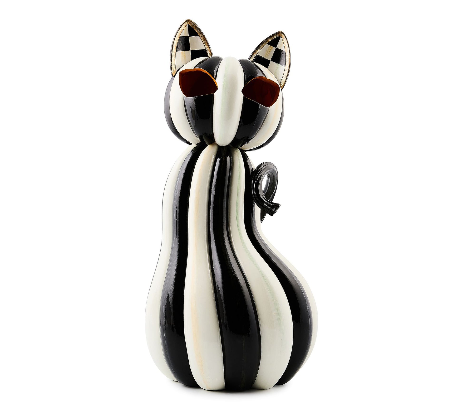 MacKenzie- Childs Striped Halloween Cat