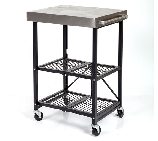 Origami Kitchen Cart with Stainless Steel Top