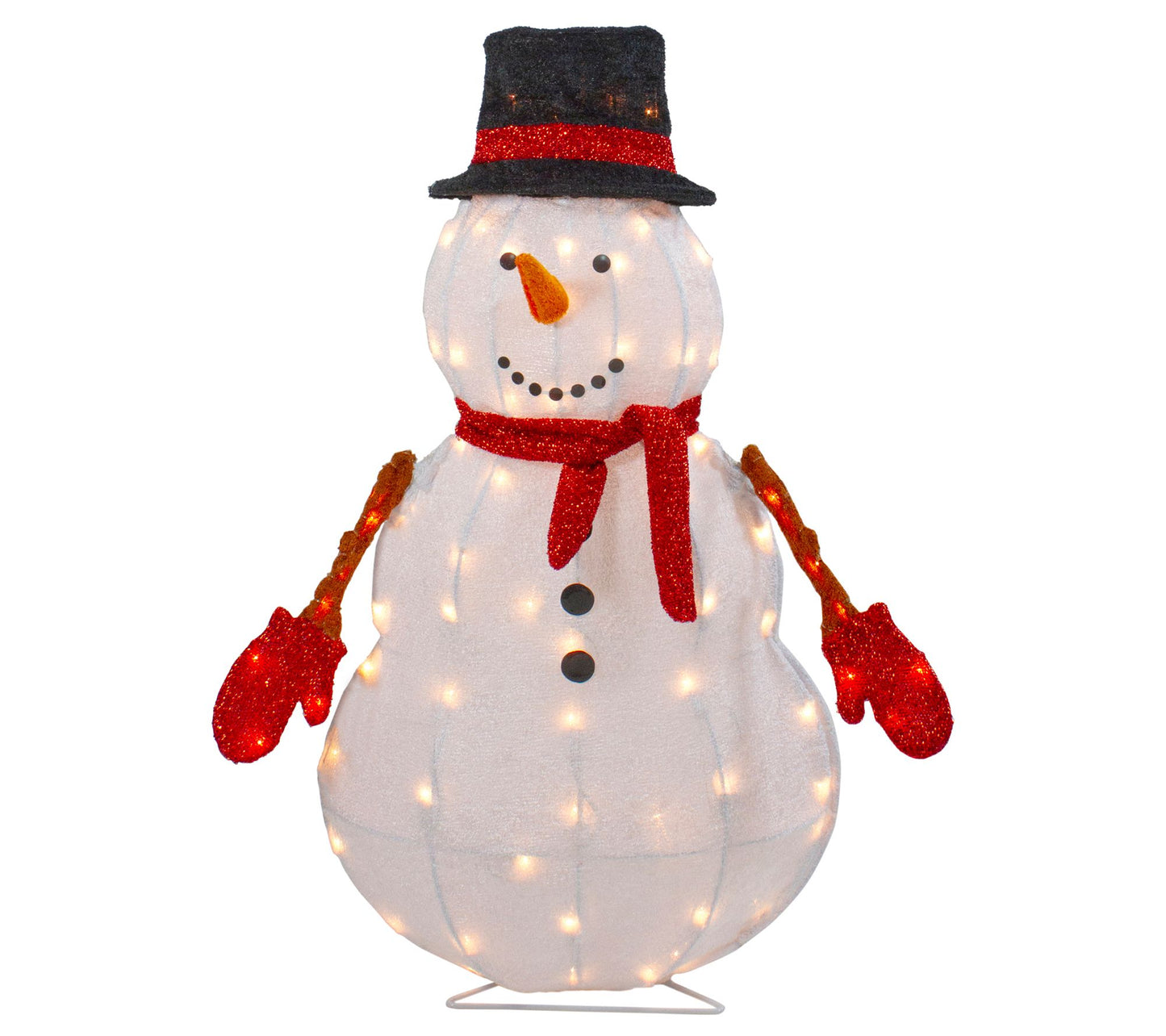 Northlight 32" Prelit 3D Snowman Yard ChristmasDecor