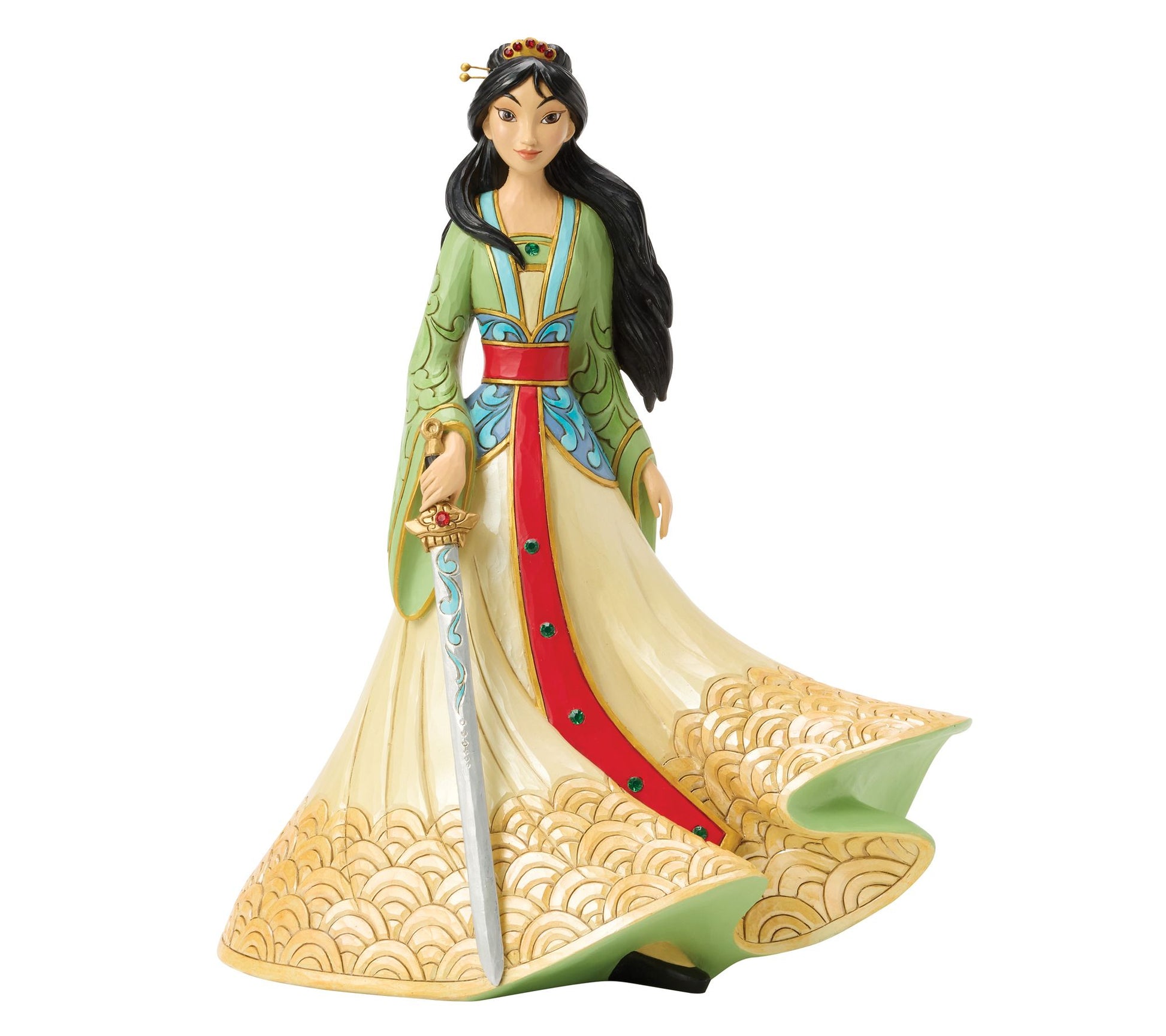 Jim Shore Disney Traditions Princess Mulan Deluxe Fig 15in H