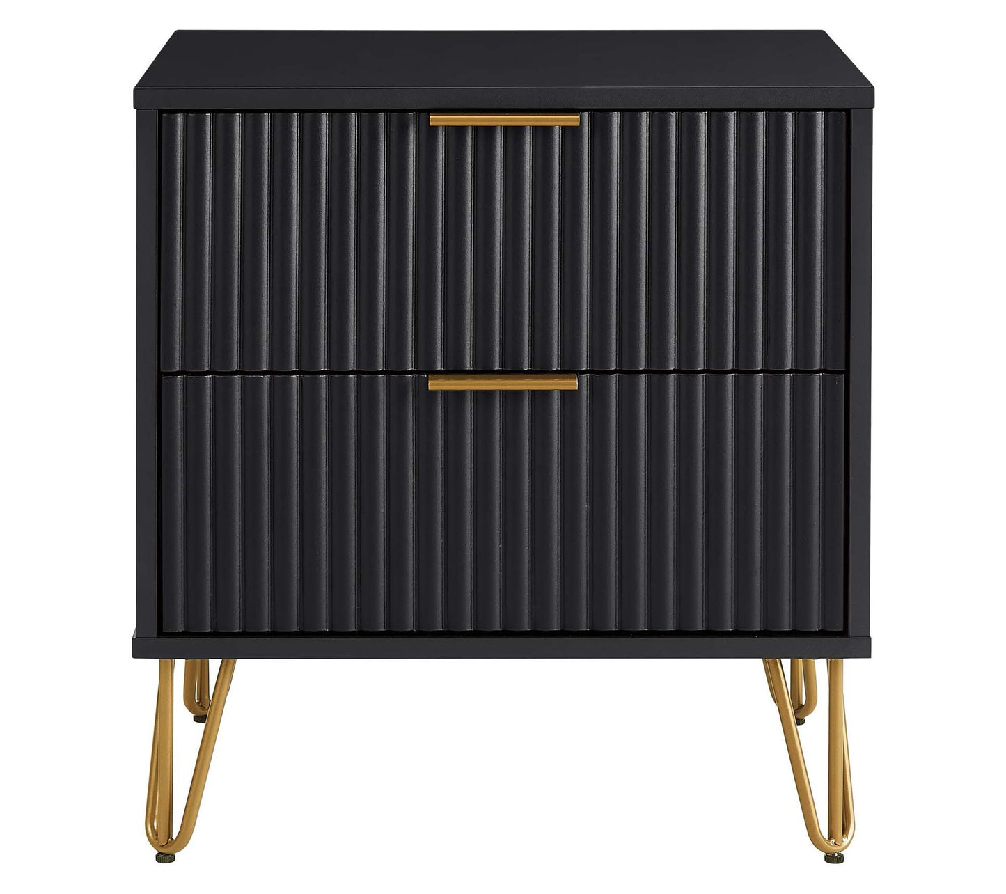 Manhattan Comfort DUMBO Nightstand 2 Full Extension Drawers