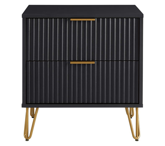 Manhattan Comfort DUMBO Nightstand 2 Full Extension Drawers