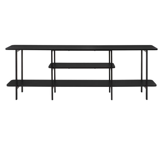 Manhattan Comfort Celine Side Table with 3 Fixed Shelves