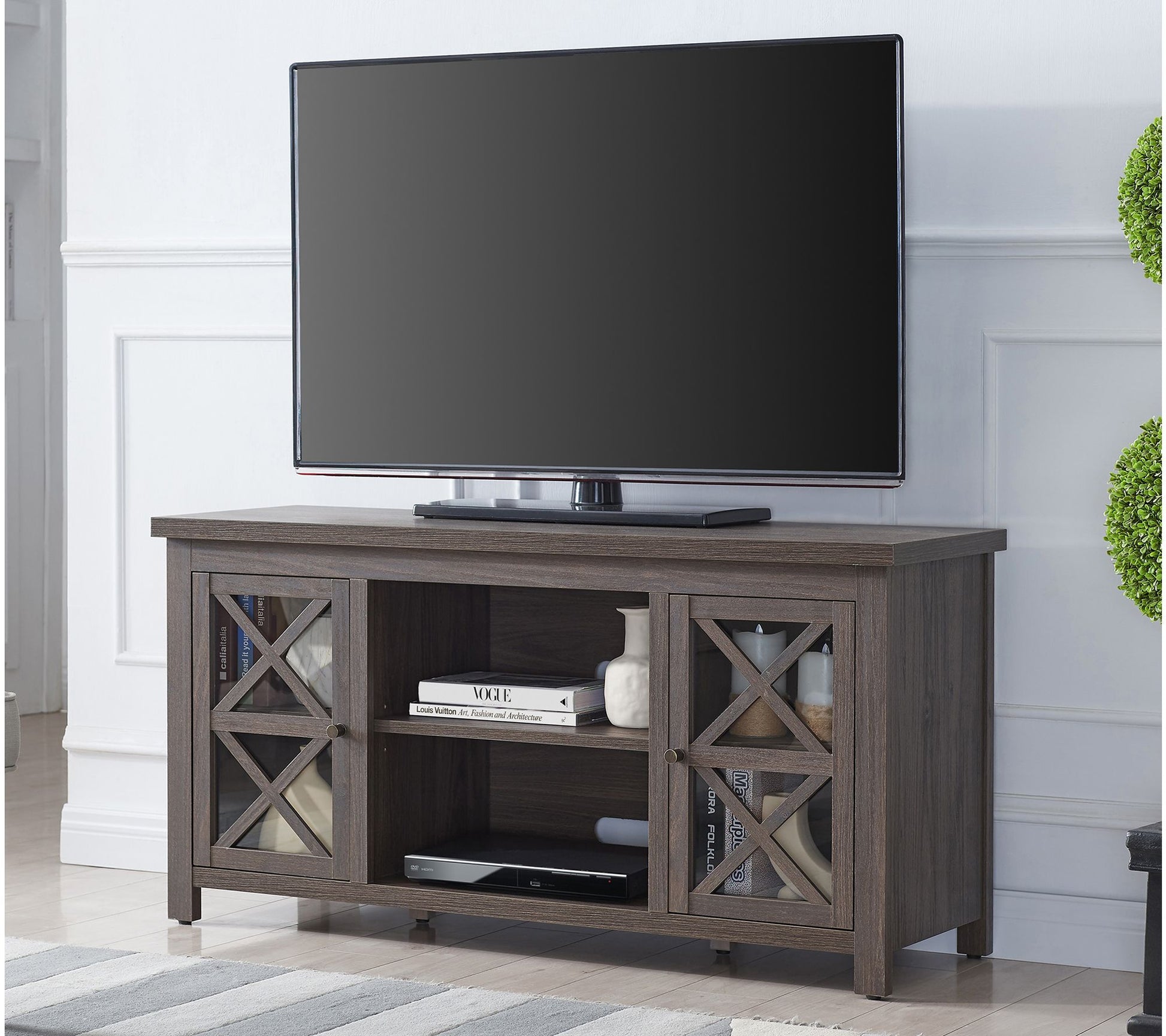 Hudson&Canal Colton Rectangular TV Stand for TV's up to 55"