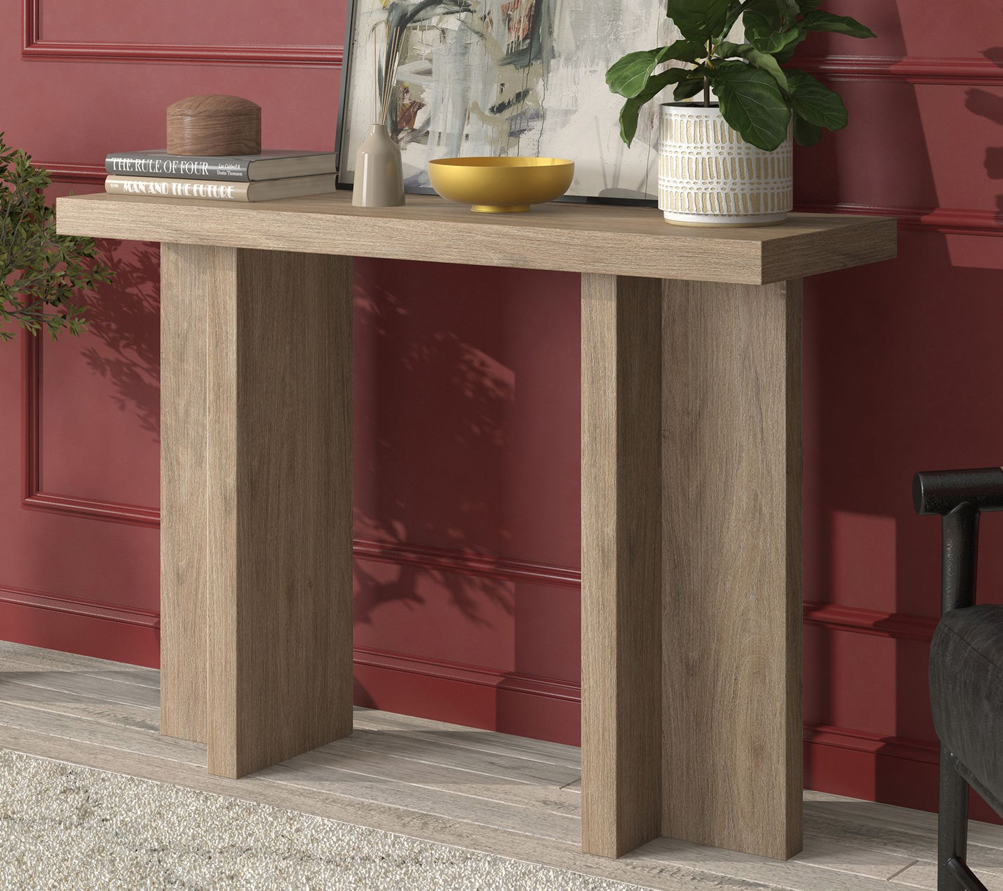 Hudson&Canal Dimitra 42" Wide Rectangular Console Table