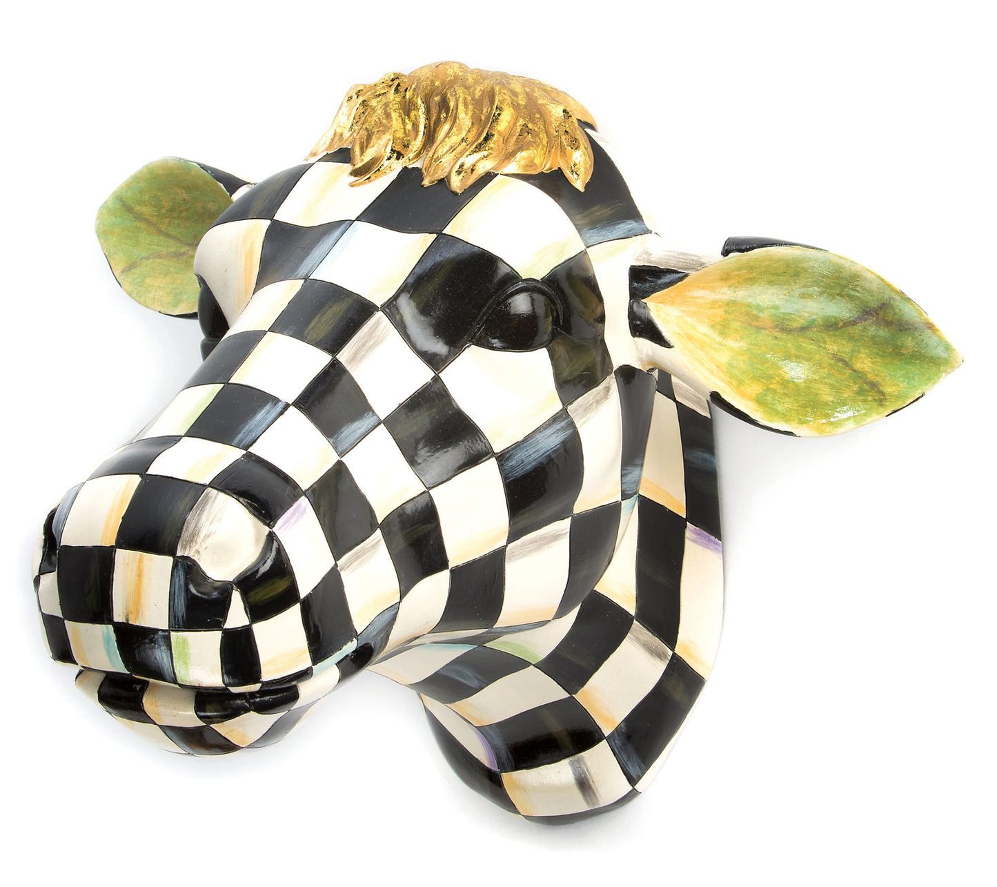 MacKenzie-Childs Courtly Check Small Cow