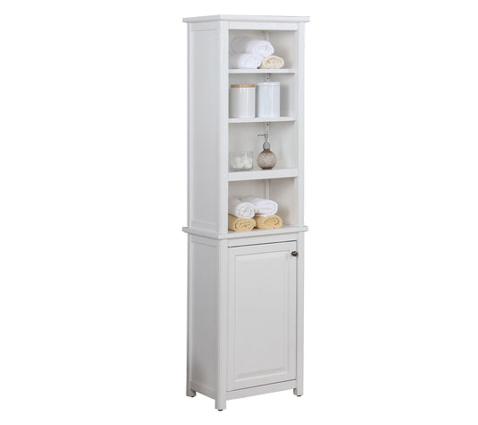Alaterre Furniture Dorset Bathroom Storage Tower Upper Shelves
