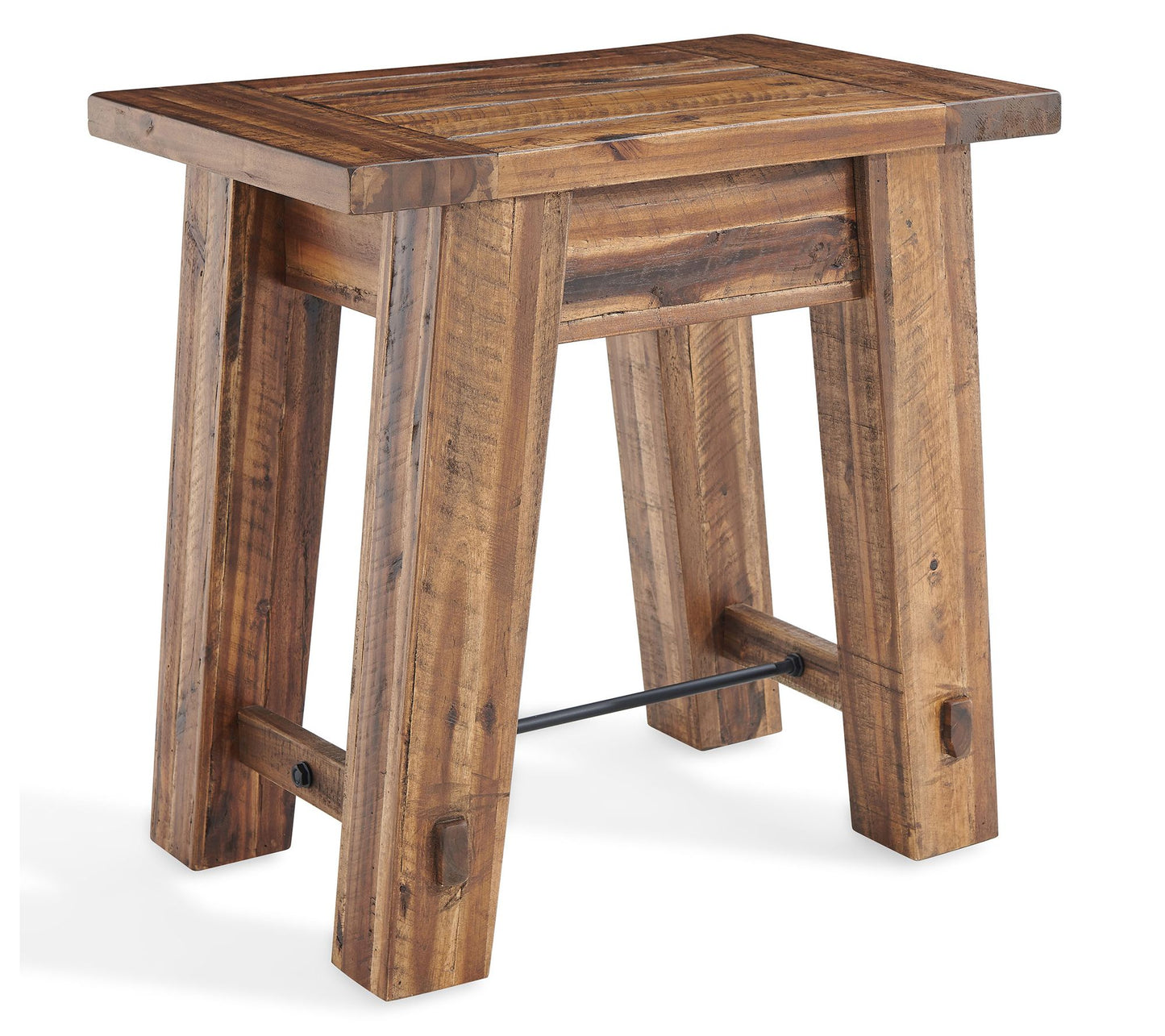 Alaterre Furniture Durango Industrial 27" WoodEnd Table