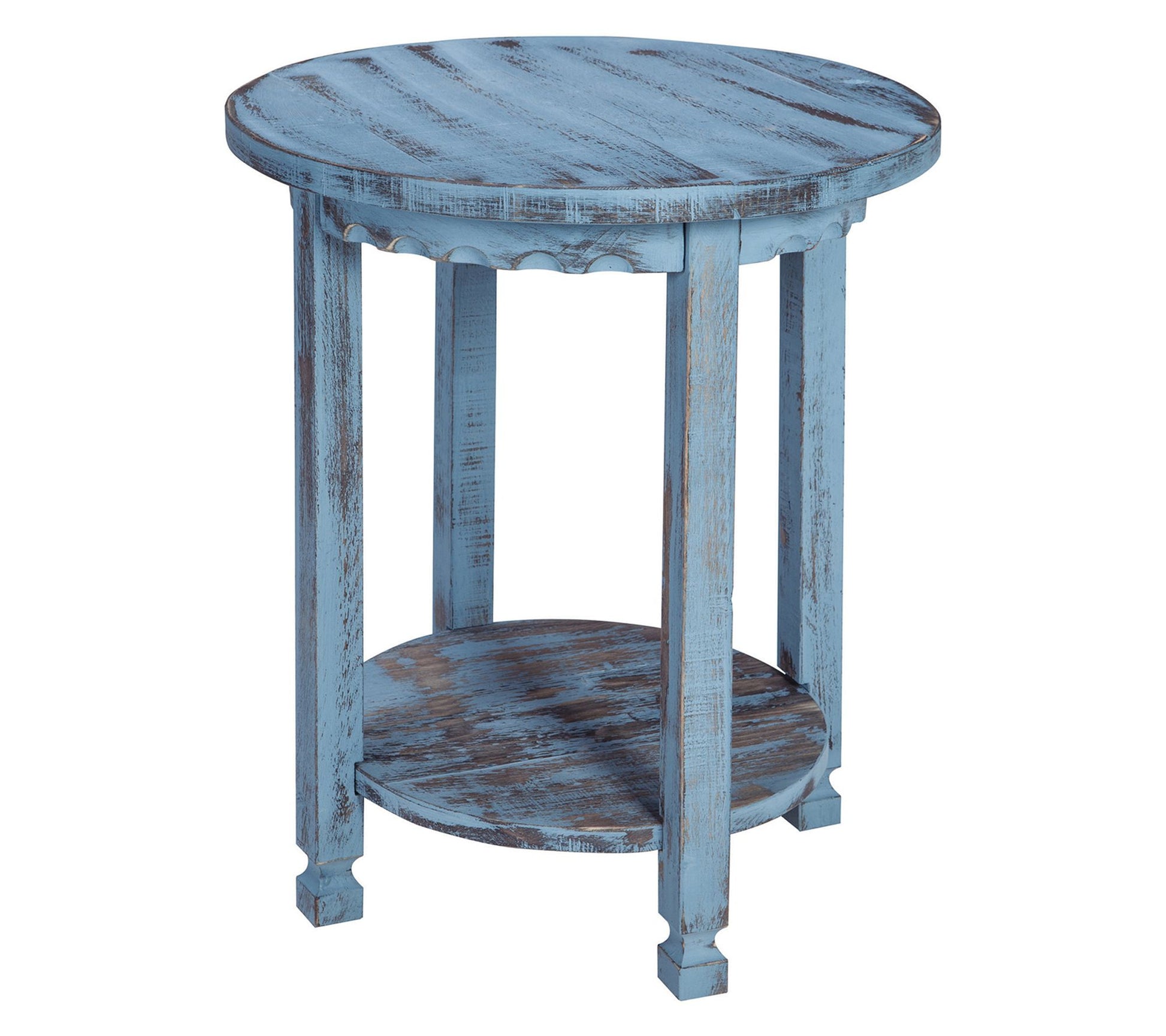 Alaterre Furniture Country Cottage Round End Table