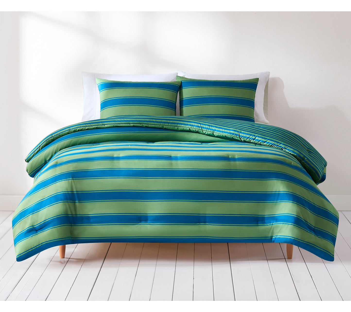 Lush Decor Gale Cabana Stripe Comforter 3-PieceSet Full/Quee