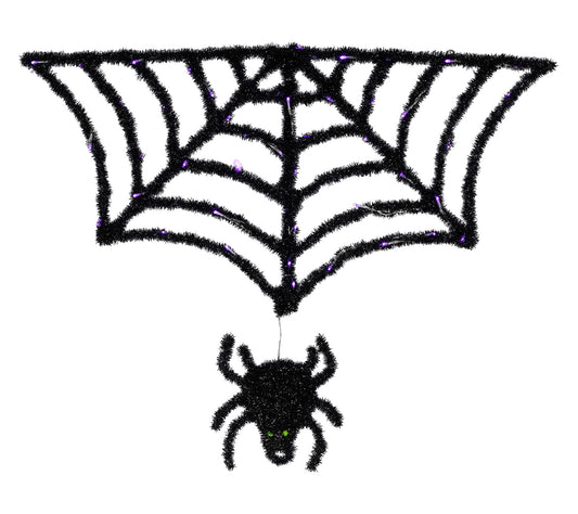 Northlight Spider Halloween Decor 4.5' with Purple LED Lights