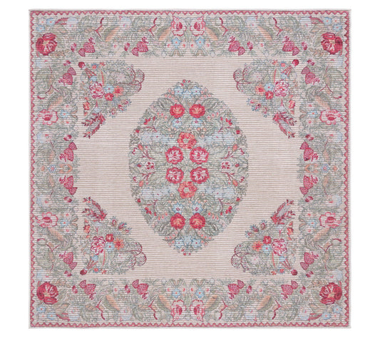 Safavieh Blossom Crest Washable 6'-7" x 6'-7" Square Rug