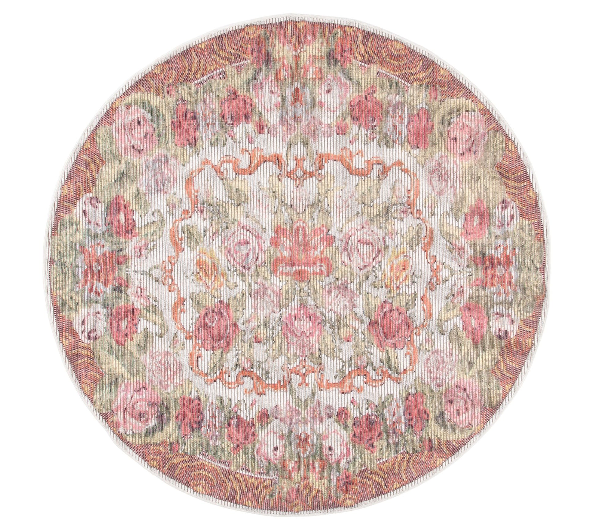 Safavieh Rosevine Washable 6'-7" x 6'-7" RoundRug