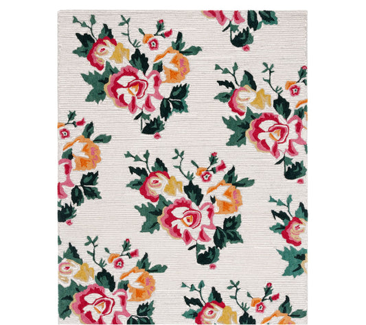 Safavieh Hand Tufted Ruby Petals 5' x 8' Wool Rug