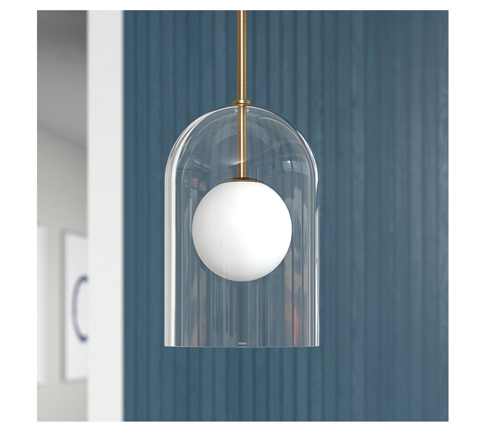 Hudson&Canal Sondre 8" Wide Double Layer Pendant