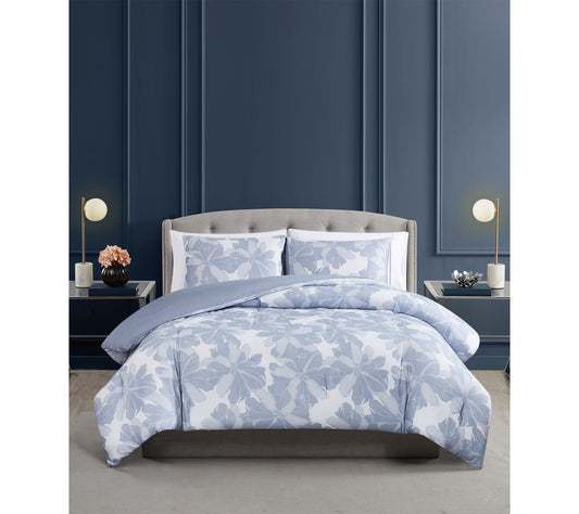 Vince Camuto Organic Floral 3 Piece King Comforter Set