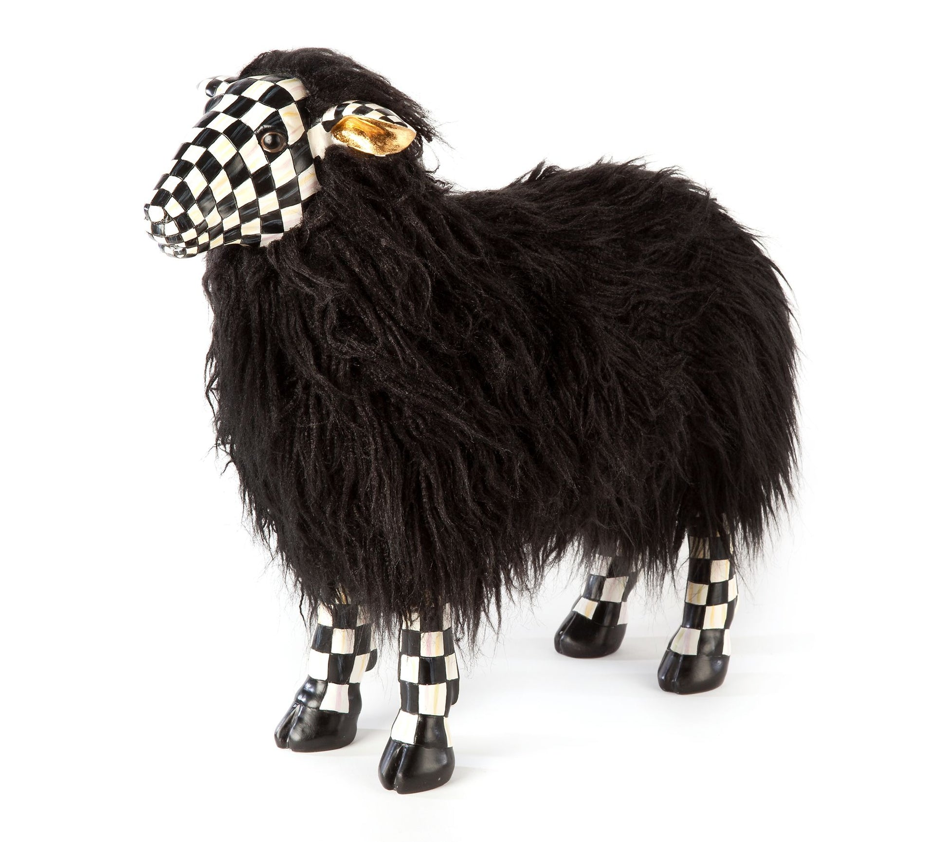 MacKenzie-Childs Courtly Check Black Sheep, Small