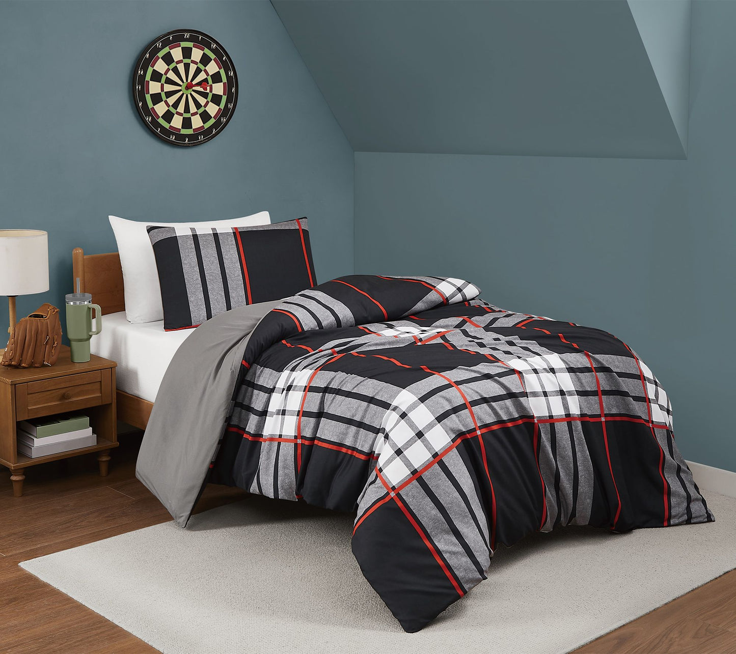 Truly Soft Danbury Plaid 2 Piece Twin XL Comforter Set