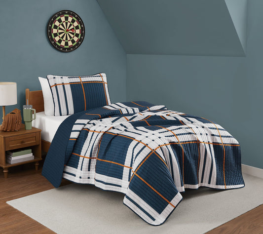 Truly Soft Henry Plaid 2 Piece Twin XL Quilt Set
