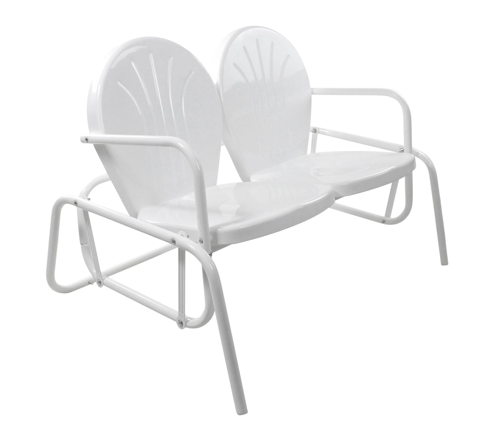 Northlight 48.2 5" Retro Tulip Double Glider P atio Chair