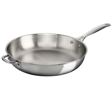 Le Creuset 12-1/2" Deep Stainless Steel Fry Pan