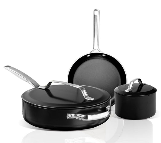 Gotham Steel Modern 5 Piece Ceramic Nonstick Cookware Set