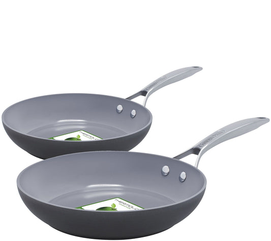 GreenPan Paris Pro 10" & 12" Ceramic Nonstick Fry Pan Set