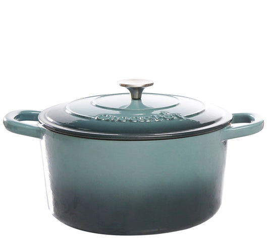 Crock-Pot Artisan 7-qt Round Cast-Iron Dutch Oven - Slate Gra