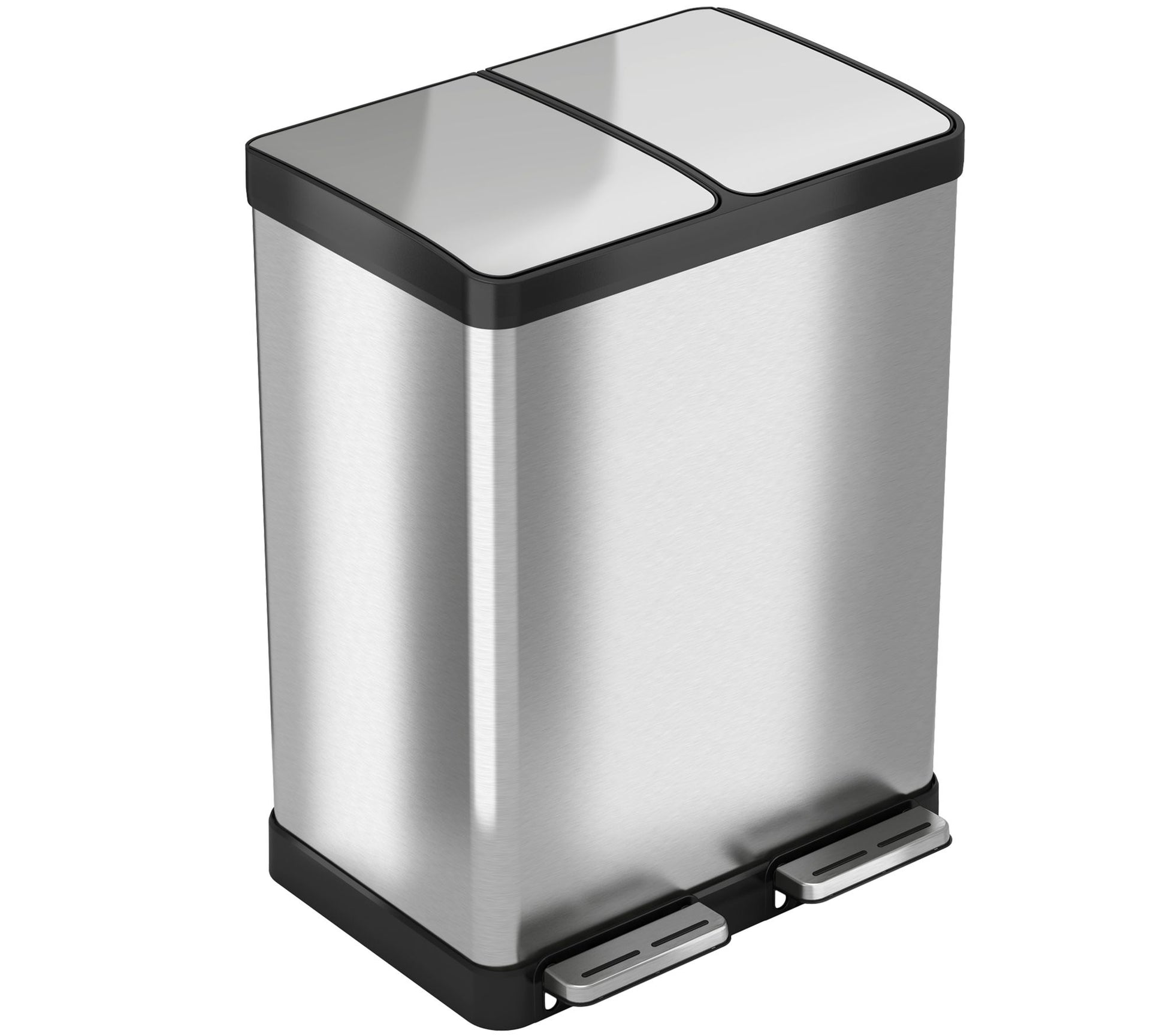 iTouchless SoftStep 16-Gallon Dual-Compartmentep Trash Can