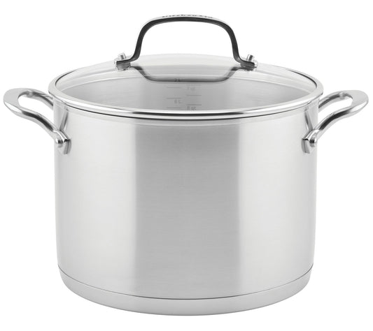 KitchenAid Steel 8-Qt Stockpot with Measuring Marks