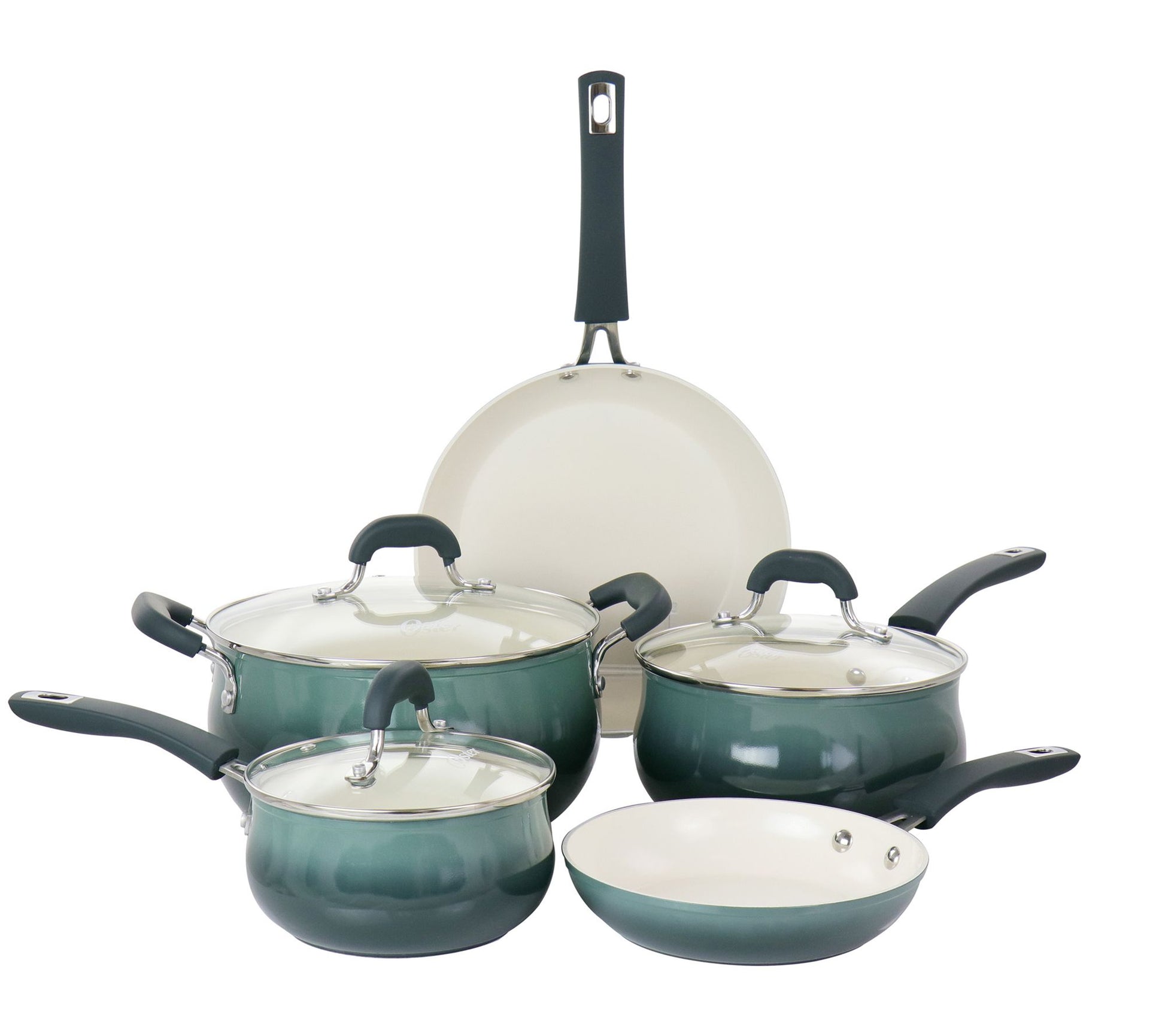 Oster Corbett 8 Piece Nonstick Aluminum Cookware Set