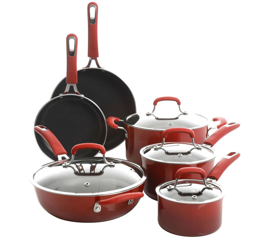 Kenmore Elite Andover 10-Piece Aluminum Cookware Set