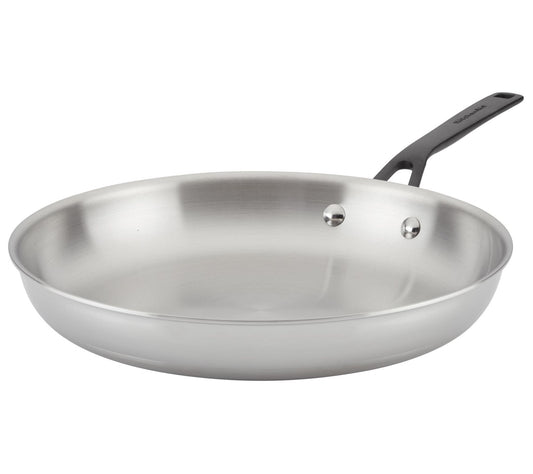 KitchenAid 5-Ply Clad Stainless Steel 12.25-Inch Frying Pan