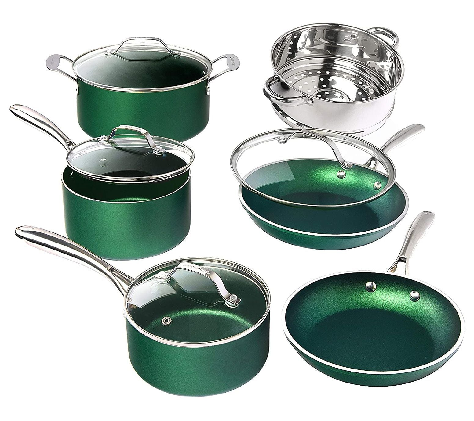 Granitestone 10 Piece Emerald Non-Stick Cookwar e Set