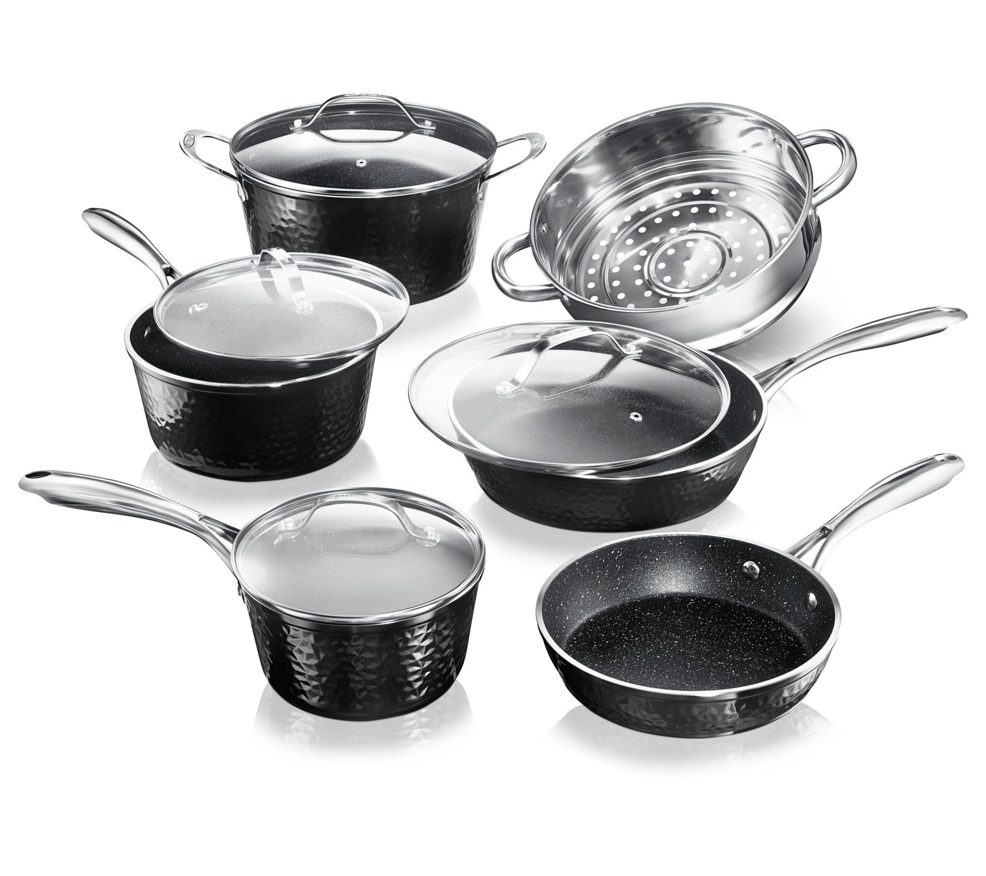 Granitestone 10-Piece Hammered Nonstick Cookwar e Set