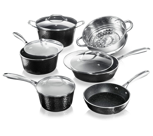 Granitestone 10-Piece Hammered Nonstick Cookwar e Set