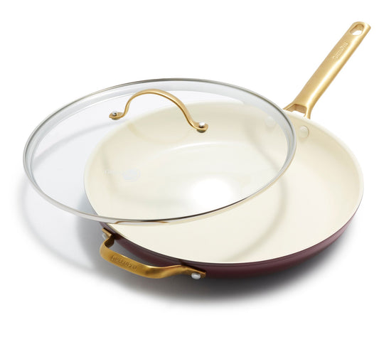GreenPan Reserve Ceramic Nonstick 12" Fry Pan with Lid