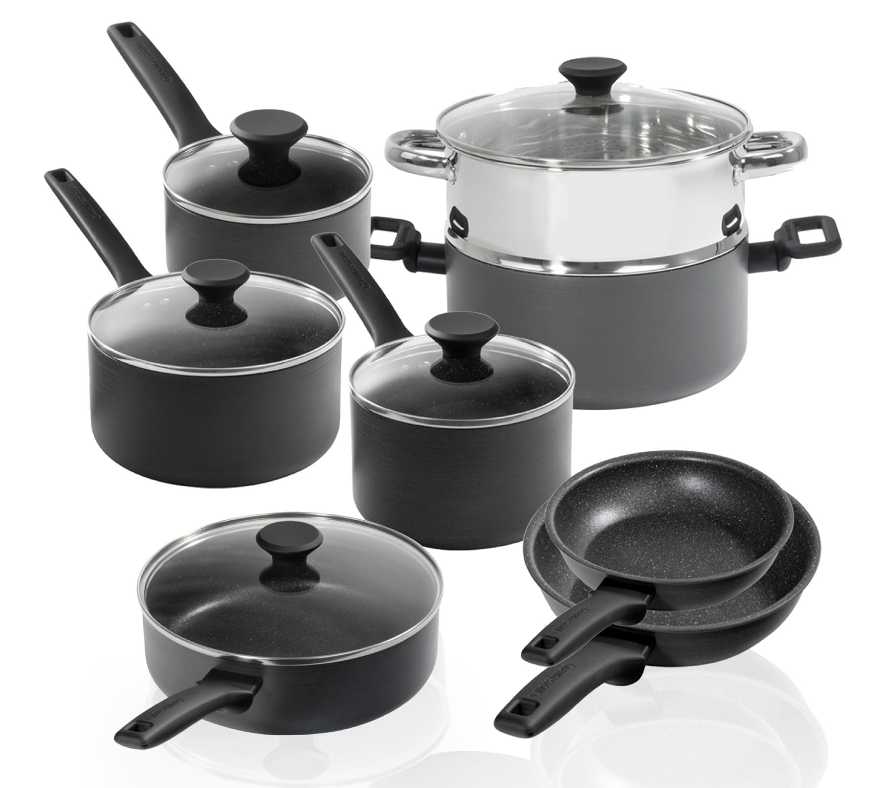 Granitestone Pro Premiere 13-Piece Hard Anodize d Cookware Set