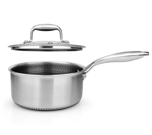 Nutrichef Sauce Pot with Glass Lid