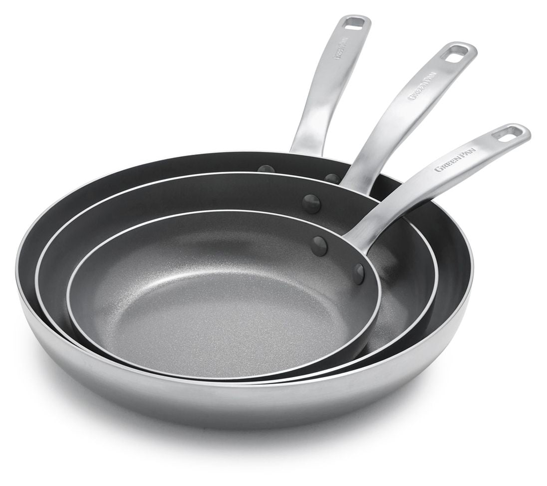 GreenPan Chatham 3-Ply 3-Piece Frying Pan Set