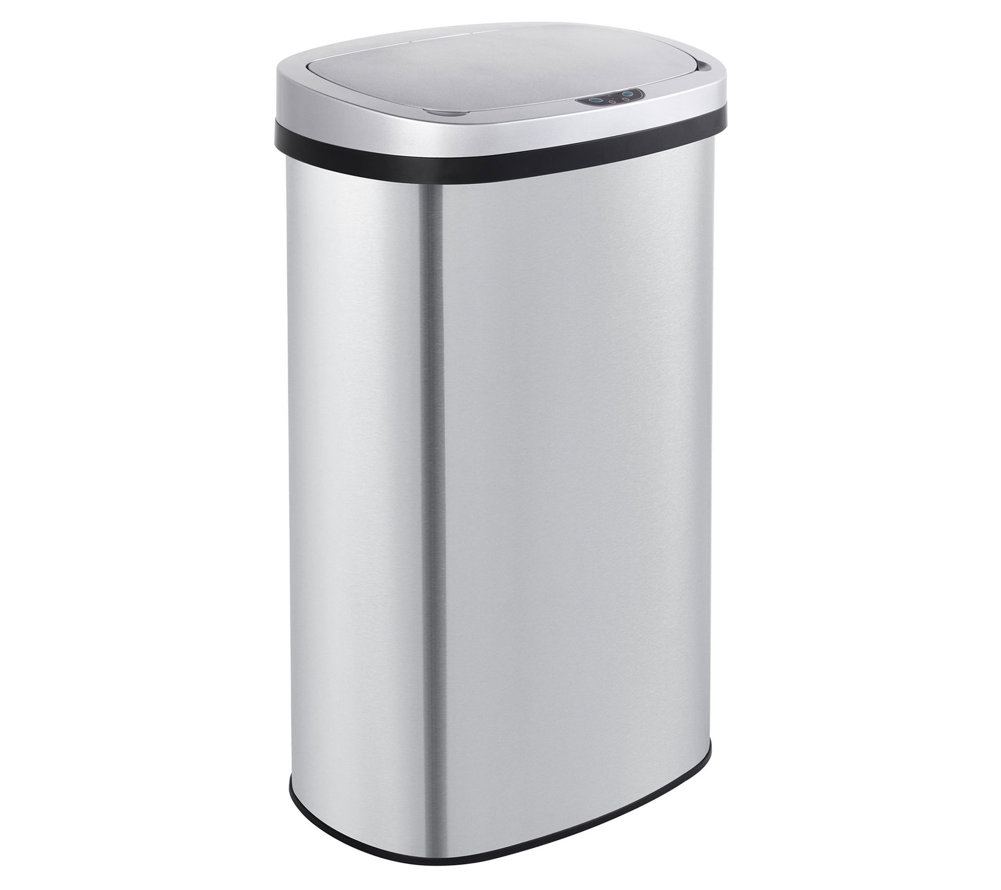 Mega Casa 15.6 Gal./60 Liter SS Oval Motion Sensor Trash Can