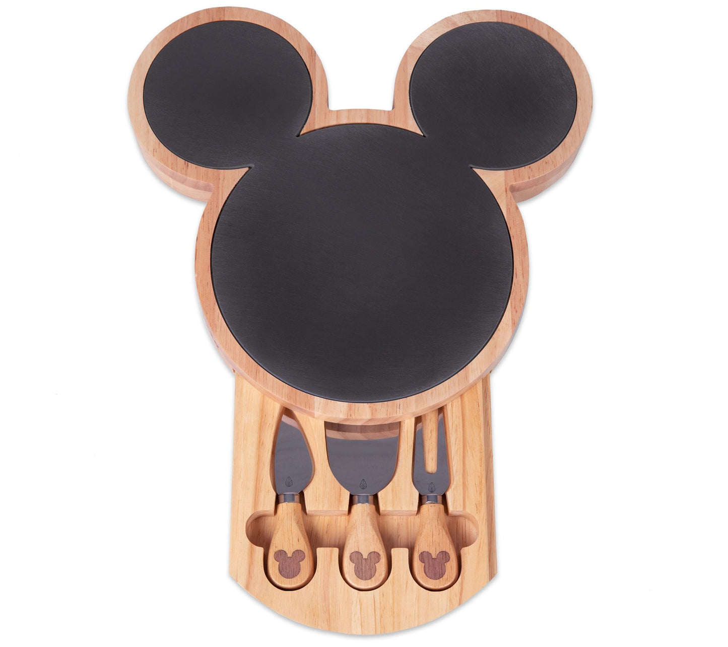 Picnic Time Mickey Mouse Slate Cheese Board w Cheese Knife Set