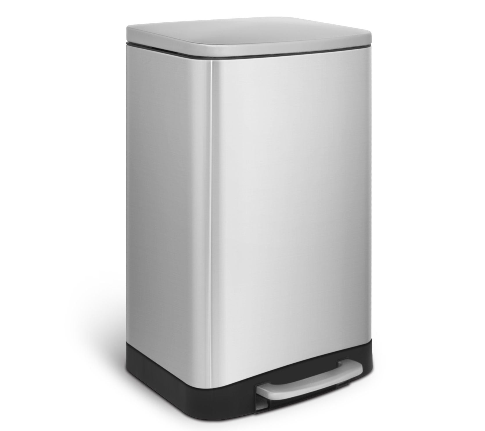 Mega Casa 10.6 Gal 40 Liter SS Rectangular Step-on Trash Can