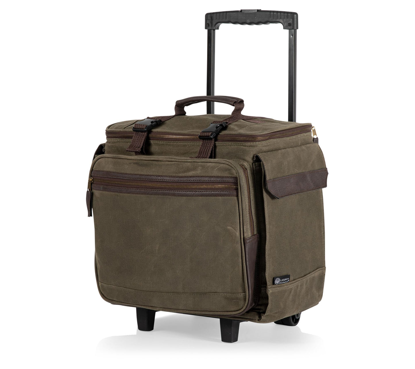 Legacy Somm 12-Bottle Insulated Wine Bag with R olling Cart