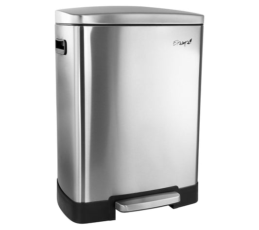 Elama 40-Liter 2-Compartment Large 10.6-Gallontep Trash Bin
