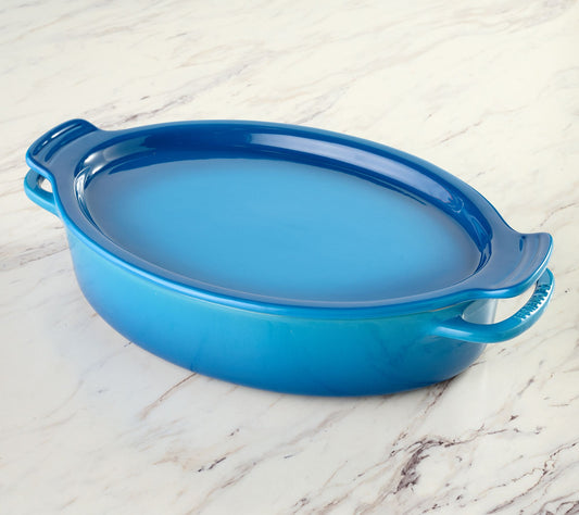 Le Creuset 3.5-L Stoneware Oval Baker w/ Platter Lid