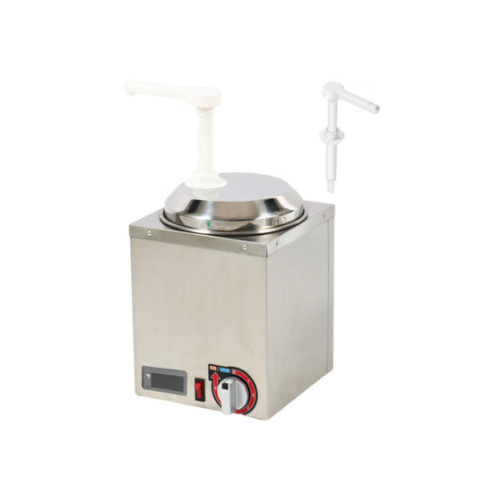 kowaku Cheese Dispenser 2.5L with 6 Level Temperature Control Electric Dispenser Cheese Warmer for Concession Stands Cafes