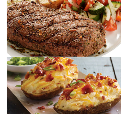 Kansas City Steak Co.(8)Sirloin Steaks &CheddarBacon Potatoes