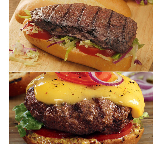 Kansas City Steak Co. (12) Steakburgers & (12)andwich Steaks